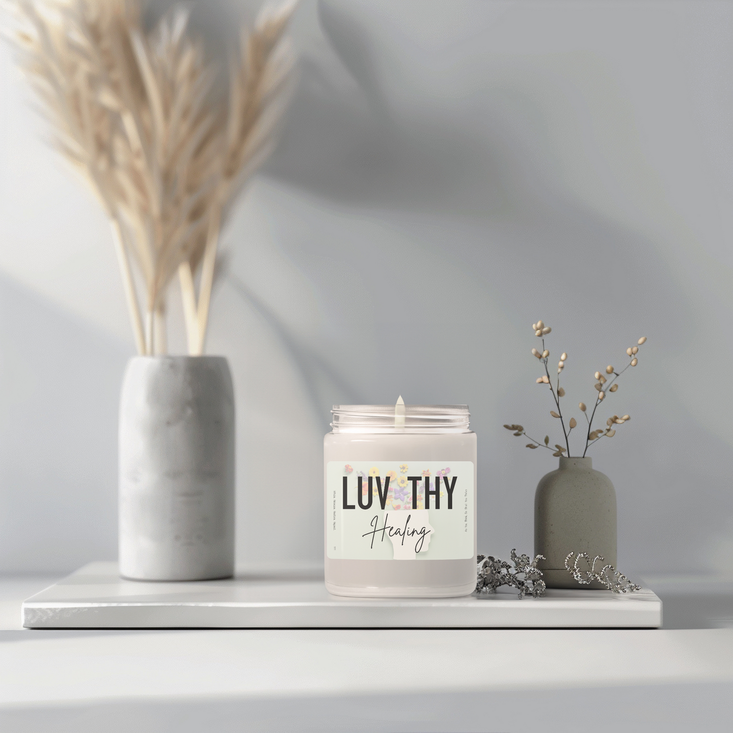 LUV THY Healing – Scented Candle (9oz) | Powerful Words Collection