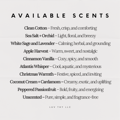 LUV THY Reflection – 9oz Scented Candle for Stillness + Self-Discovery