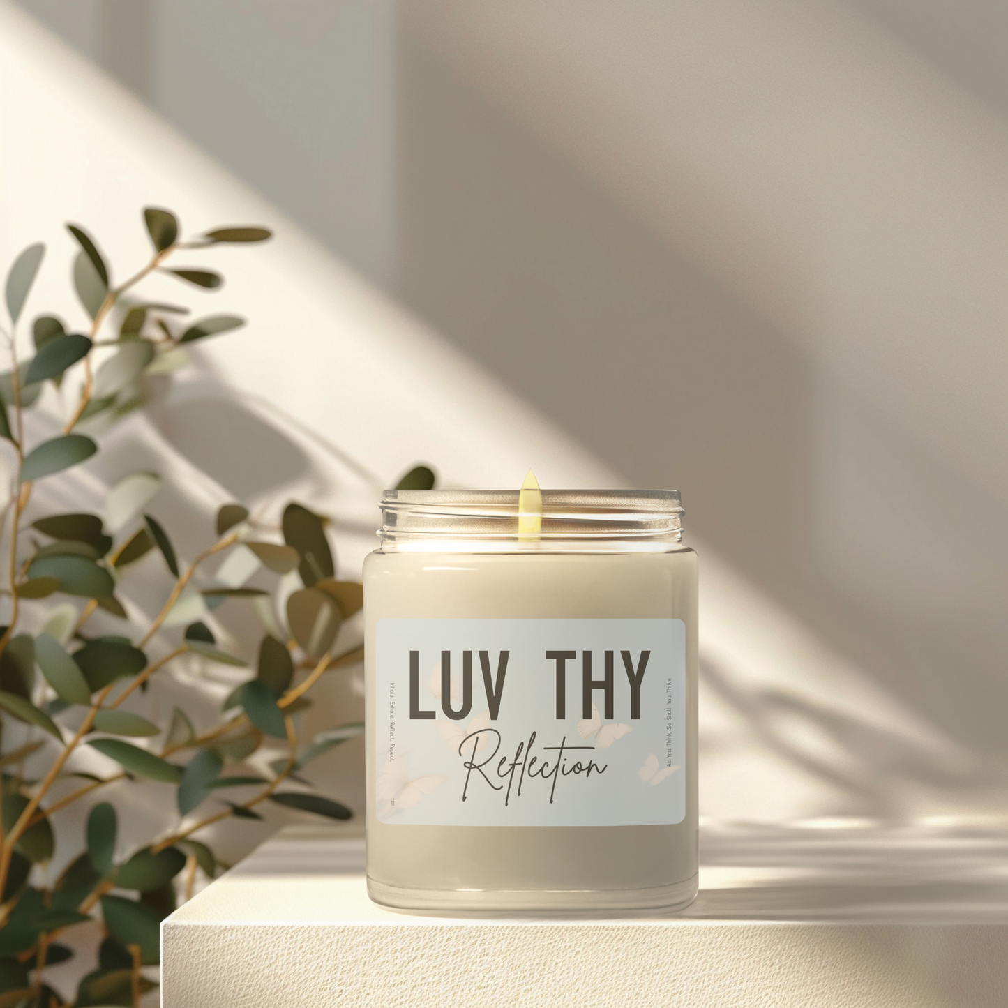 LUV THY Reflection – 9oz Scented Candle for Stillness + Self-Discovery