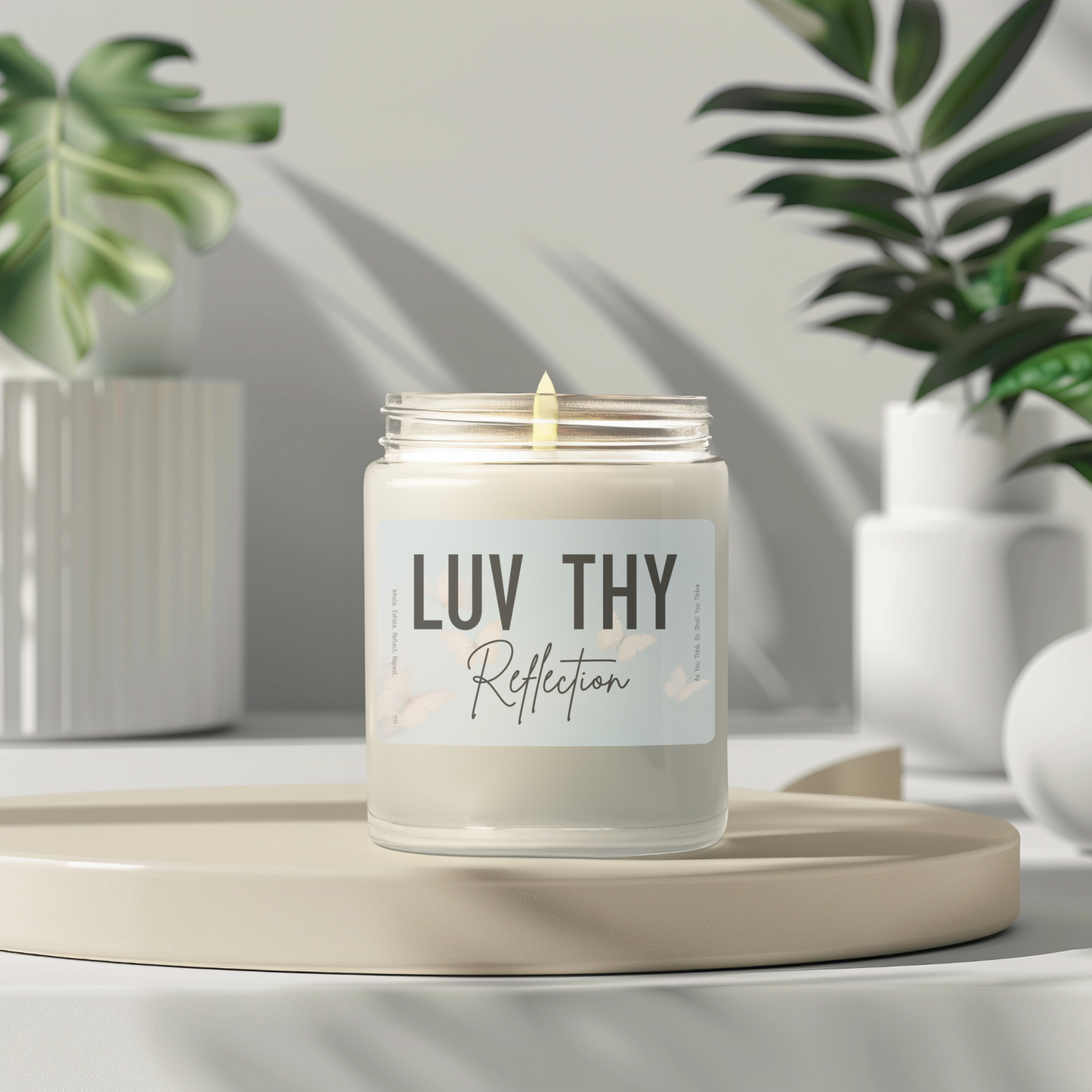 LUV THY Reflection – 9oz Scented Candle for Stillness + Self-Discovery